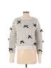 Zara Hearts White Black Pullover Sweater Size S - photo 1