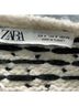 Zara Hearts White Black Pullover Sweater Size S - photo 3