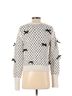 Zara Hearts White Black Pullover Sweater Size S - photo 2
