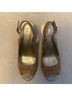 Lilly Pulitzer 100% Corkshell Tan Wedges Size 8 - photo 3