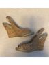 Lilly Pulitzer 100% Corkshell Tan Wedges Size 8 - photo 5