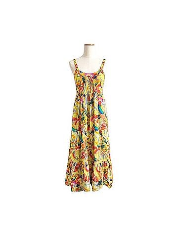 FARM Rio Textured Tropical Bird Maxi Dress Casual Dress (view 1)