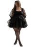 Selkie 100% Polyester 100% Cotton Solid Black Cocktail Dress Size XXL - photo 2