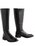 Reformation 100% Leather Black Boots Size 7 1/2 - photo 1