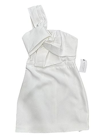American Threads One Shoulder Twist Mini Cocktail Dress (view 1)