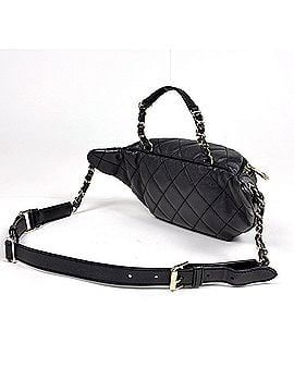 Chanel Chanel Coco Mark Body Bag Matelassé Waist Caviar Leather Black Women's (view 2)