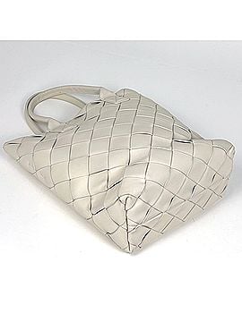 Bottega Veneta Bottega Veneta Maxi Intrecciato Cabas Tote Bag, 2-Way, Leather, Ivory, Women's (view 2)