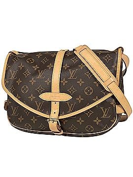 Louis Vuitton Louis Vuitton Saumur MM Crossbody Shoulder Bag, Monogram Brown, M40710, Women's (view 1)