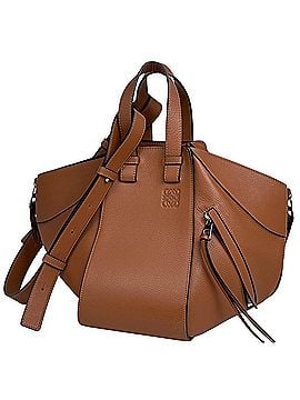 Loewe Loewe Hammock Bag Small Anagram 2-Way Leather Brown Women's (view 1)