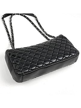 Chanel Chanel Coco Mark Chain Shoulder Bag, Matelassé Leather, Black, Women's (view 2)