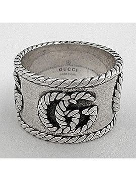Gucci Gucci Double G Wide Ring GG Marmont Sterling Silver 925 Women's (view 2)