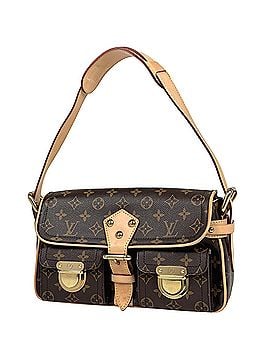 Louis Vuitton Louis Vuitton Hudson One-Shoulder Shoulder Bag, Monogram Brown, M40027, Women's (view 1)