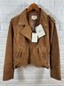 Sézane 100% Suede Brown Tan Blazer Size 12 - photo 3