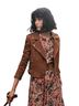 Sézane 100% Suede Brown Tan Blazer Size 12 - photo 1