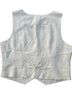 Joie 47% Polyester 38% Rayon 9% Nylon 6% Linen 100% Polyester Ivory Tan White Tuxedo Vest Size L - photo 2