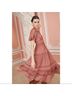 Ulla Johnson 100% Polyester Pink Orange Casual Dress Size 4 - photo 3