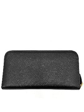 Prada Prada Women's Long Wallet with Logo, PRADA 1ML506, Leather, Black, Gold Hardware (view 2)