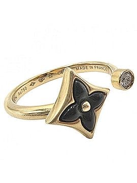 Louis Vuitton Louis Vuitton Women's Monogram Bague Ring, Fork Jewelry, 18K Gold, Approx. 3.3g (view 1)