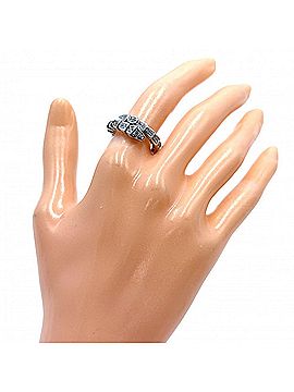 Bvlgari Bvlgari Bulgari Serpenti Viper Ring for Women, Full Pave Au750 18K White Gold, 0.66ct Diamonds, 354708, Silver, Approx. 6.1g (view 2)