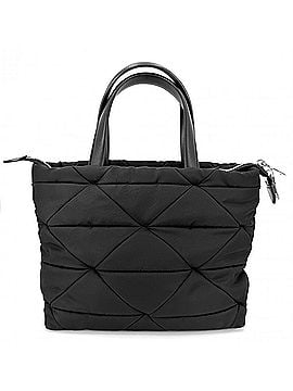 Prada Prada Women's Small Padded Tote Bag Shoulder Crossbody Handbag PRADA 1BG373 Nylon Black Silver Hardware (view 2)