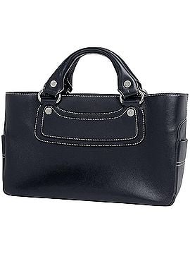 Céline Celine Boogie Bag Blazon Handbag, Leather, Black, Women's (view 1)