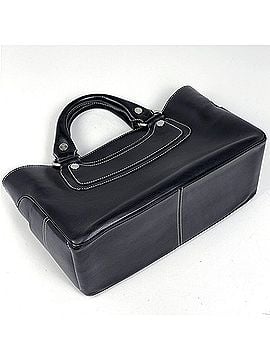 Céline Celine Boogie Bag Blazon Handbag, Leather, Black, Women's (view 2)
