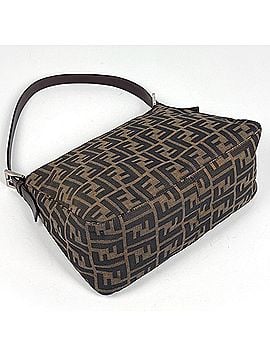 Fendi Fendi Zucca pattern shoulder bag/handbag, Mamma Baguette canvas, brown, 26325, women's. (view 2)