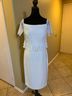 Kay Unger 88% Polyester 12% Spandex 100% Polyester 100% Polyester White Cocktail Dress Size 4 - photo 4