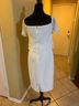 Kay Unger 88% Polyester 12% Spandex 100% Polyester 100% Polyester White Cocktail Dress Size 4 - photo 3
