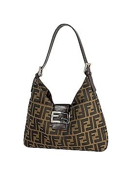 Fendi Fendi Zucca pattern shoulder bag, one-shoulder, canvas, brown, 26569, women's. (view 1)