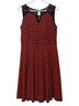 Enfocus Chevron-herringbone Red Black Casual Dress Size 14 - photo 1