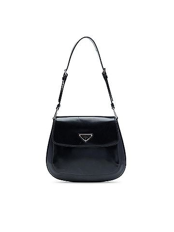 Prada Spazzolato Leather Cleo Flap Shoulder Bag (view 1)