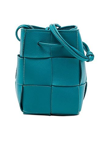Bottega Veneta Mini Nappa Maxi Intrecciato Cassette Bucket Bag (view 1)