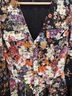 Aqua 100% Polyester 70% Polyester 30% Spandex Floral Black White Cocktail Dress Size S - photo 3