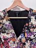 Aqua 100% Polyester 70% Polyester 30% Spandex Floral Black White Cocktail Dress Size S - photo 9