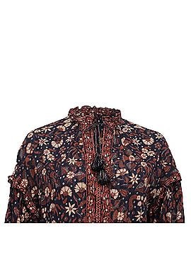 Ulla Johnson Ulla Johnson Marigold Tasseled Floral-Print Mini Dress in Multicolor Cotton (view 2)