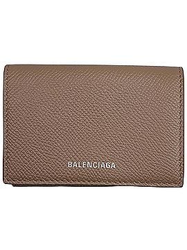 Balenciaga Balenciaga BALENCIAGA Logo Compact Wallet Everyday Tri-fold Leather Pink 558208 Women's (view 1)