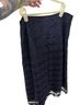 St. John 82% Rayon 18% Polyester 100% Silk Floral Blue Casual Skirt Size 8 - photo 2