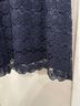 St. John 82% Rayon 18% Polyester 100% Silk Floral Blue Casual Skirt Size 8 - photo 3