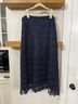 St. John 82% Rayon 18% Polyester 100% Silk Floral Blue Casual Skirt Size 8 - photo 7