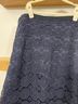 St. John 82% Rayon 18% Polyester 100% Silk Floral Blue Casual Skirt Size 8 - photo 8