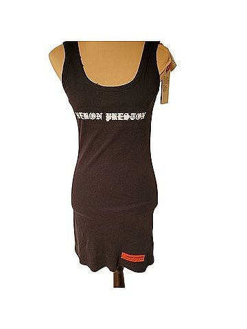 Heron Preston Gothic Print Tank Dress Cocktail Dress (view 1)
