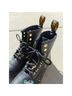 Dr. Martens Floral Black Pink Boots Size 5 - photo 8