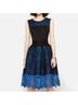 Maje Black Blue Cocktail Dress Size 2X - photo 3