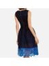 Maje Black Blue Cocktail Dress Size 2X - photo 4