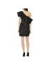Halston Heritage 100% Polyester 92% Polyester 8% Elastane Print Black Silver Cocktail Dress Size 4 - photo 2