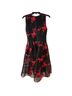 Maje Floral Black Red Cocktail Dress Size 2 - photo 2