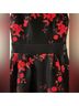 Maje Floral Black Red Cocktail Dress Size 2 - photo 6