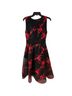 Maje Floral Black Red Cocktail Dress Size 2 - photo 1
