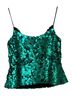 JS Boutique 100% Polyester Solid Green Tank Top Size S - photo 2